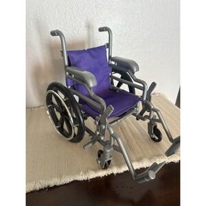 Folding Wheelchair For 18" Dolls Toys R Us Purple Pretend Play
